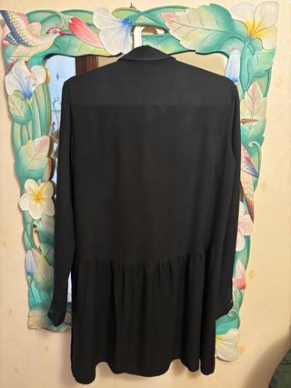 Camicia lunga invernale nera