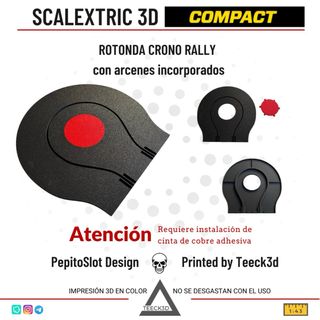 Rotonda Crono Rally 1:43 Scalextric compact