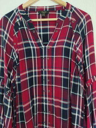 Camisa cuadros October Woman Talla M