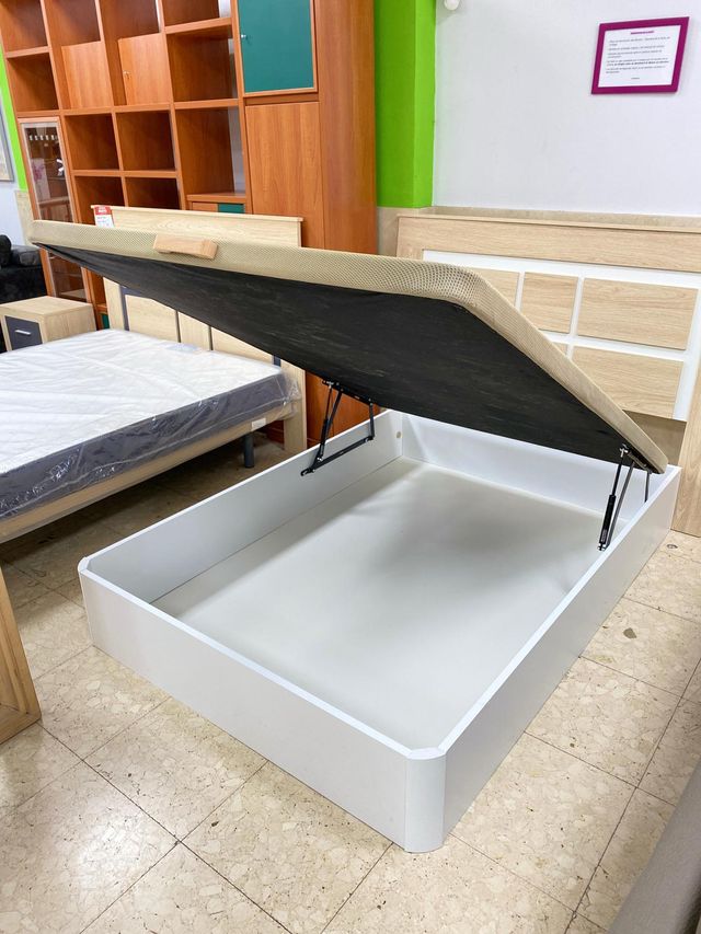 CANAPE PARA COLCHON DE 150X190 COLOR BLANCO NUEVO