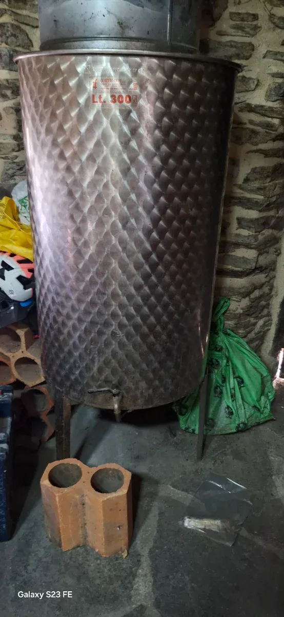 Bidón acero inoxidable 300L para vino