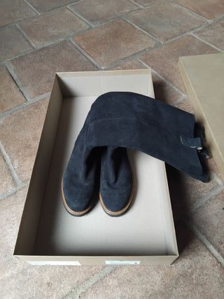 Botas altas MAYPOL, de ante y piel negro Talla 37
