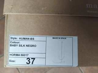 Botas altas MAYPOL, de ante y piel negro Talla 37