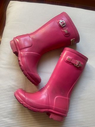Botas de agua Hunter niña rosas talla X