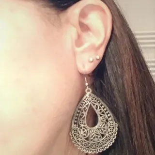 Orecchini pendenti colore argento