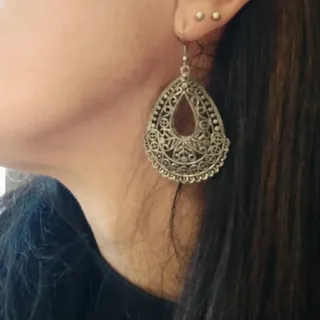 Orecchini pendenti colore argento