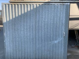 Puerta corredera garaje galvanizada