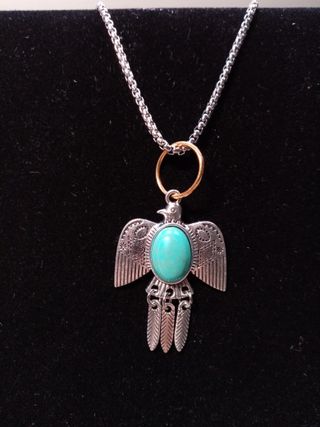 Collar Ave con Turquesa Estilo Boho Chic