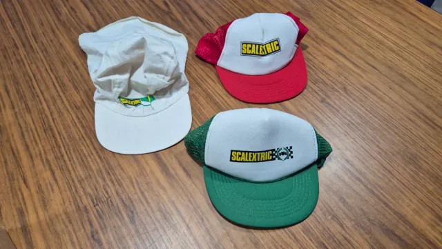 3 Gorras Scalextric Exin Antiguas
