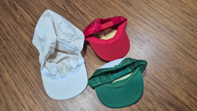 3 Gorras Scalextric Exin Antiguas