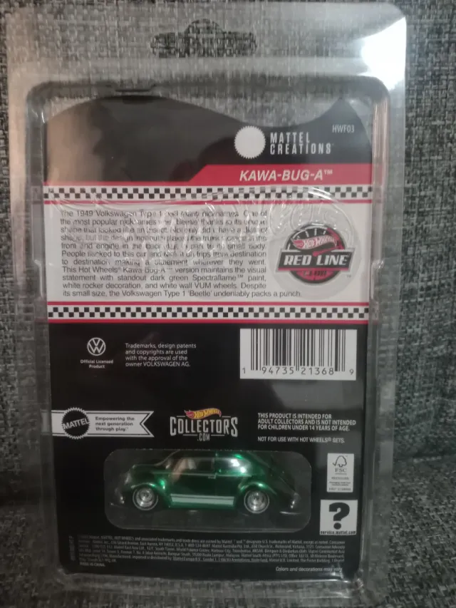 Hot Wheels Club Car 2024 VW Beetle Verde