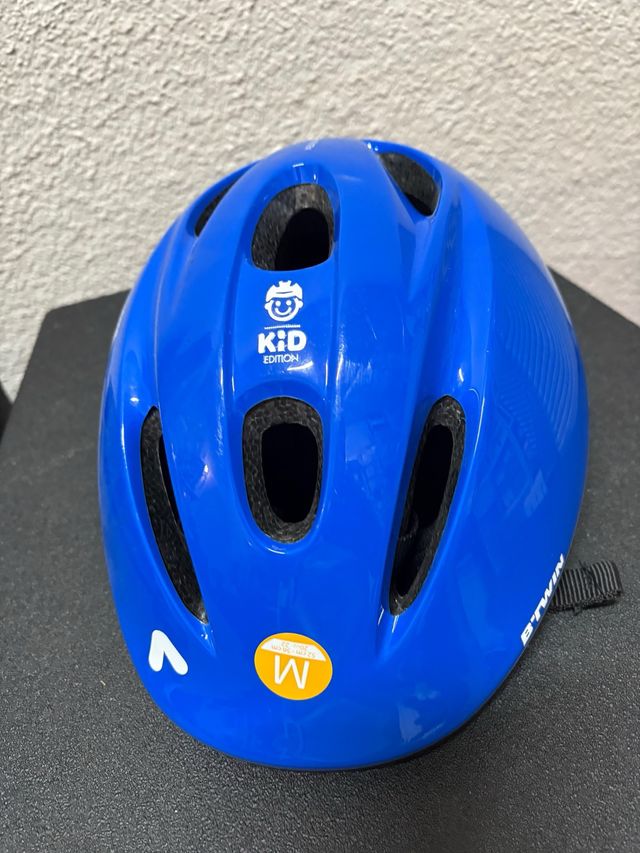 Casco infantil azul B'TWIN talla M