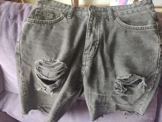 Vaqueros cortos Pull&Bear desgastados