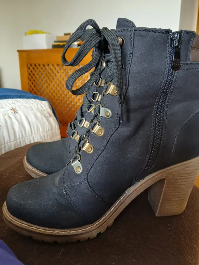 Botas militares cordones negras talla 38