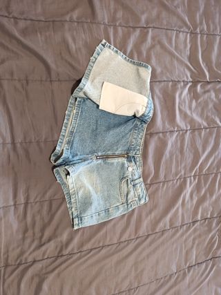 Falda pantalón vaquera azul talla 10 años