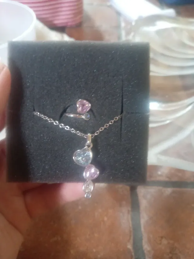 Set Stroili collana e anello cuori