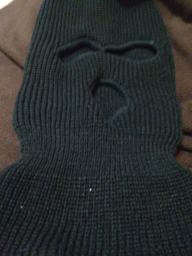 Pasamontañas negro talla única