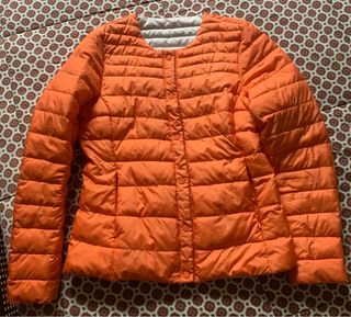 Giacca donna trapuntata leggera arancione