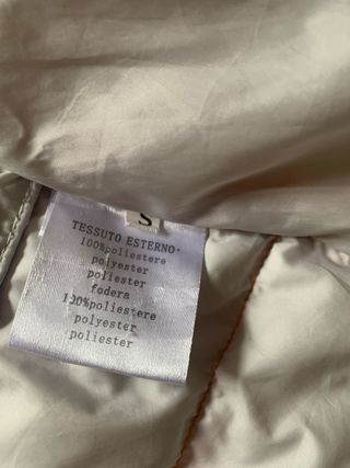 Giacca donna trapuntata leggera arancione