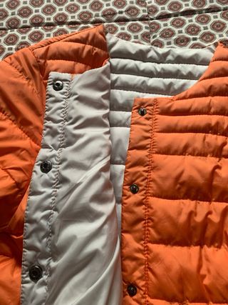 Giacca donna trapuntata leggera arancione