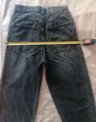 Pantalón vaquero Pull&Bear hombre negro T.38