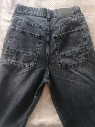 Pantalón vaquero Pull&Bear hombre negro T.38