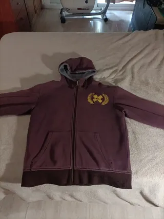 Sudadera Quiksilver Morada con forro polar interio