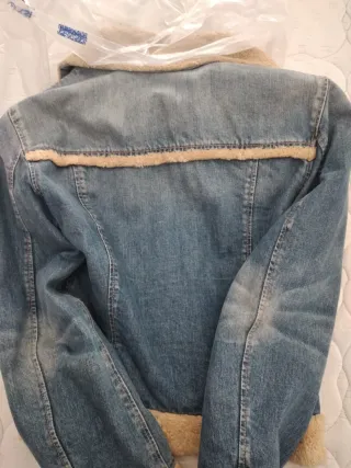 Giubbotto donna Levi's blu con pelliccia