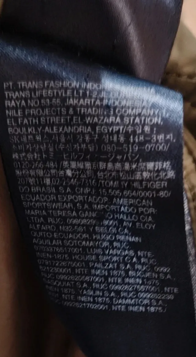 Abrigo acolchado Tommy Hilfiger original