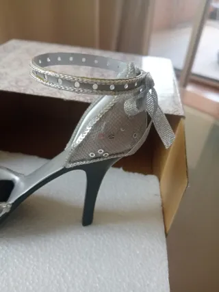 Zapato Adorno Joyas Plata