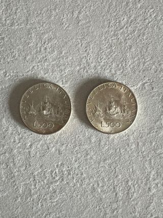 Le caravelle monete argento 500 lire 1pz €20,00