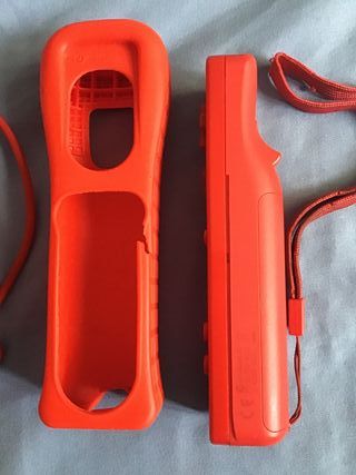 Mando Wii Rojo Motion Plus Inside + Nunchuck