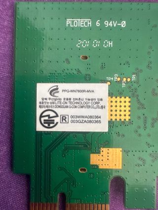 Tarjeta WiFi HP N760UR V04 Sin antenas