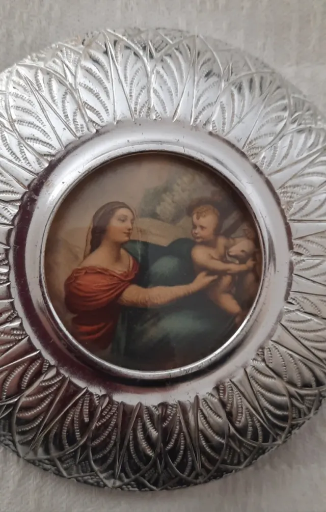 2 Cuadros Redondos Antiguos