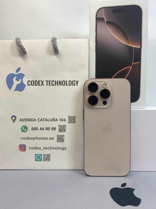 BATTERIA IPHONE 16 PRO GOLD DA 256 GB 100% INCONTAMINATA