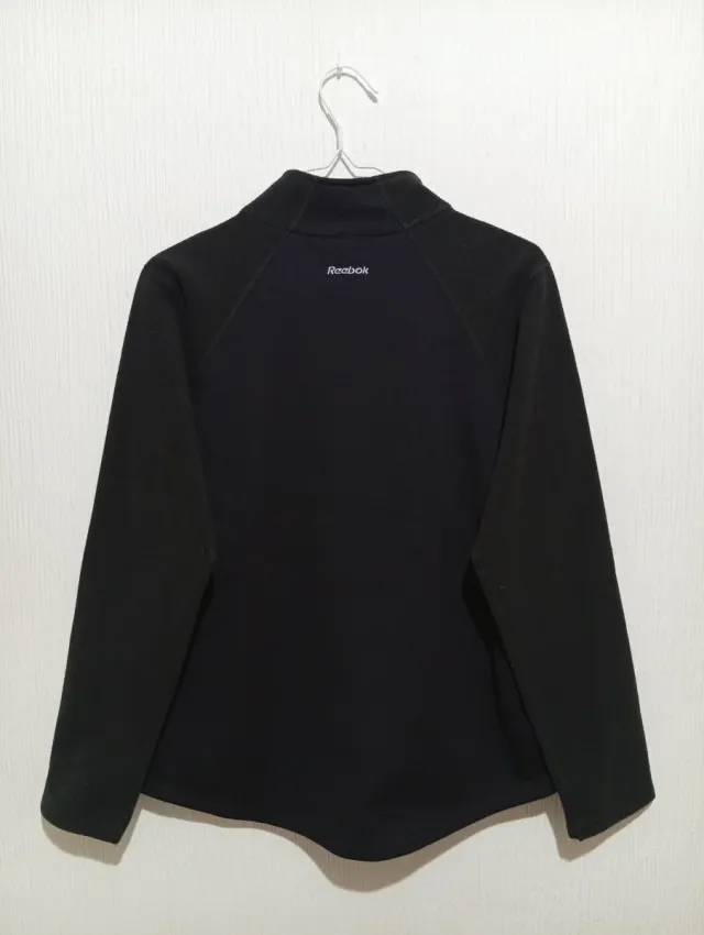 Giacca in pile Reebok Y2K nera Taglia M 