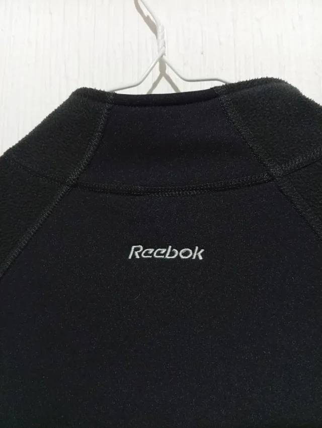 Giacca in pile Reebok Y2K nera Taglia M 