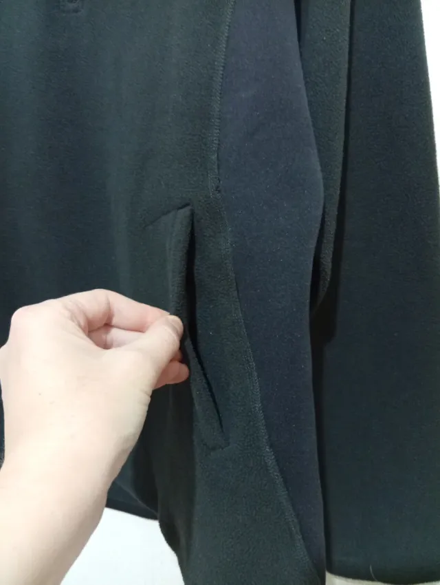 Giacca in pile Reebok Y2K nera Taglia M 