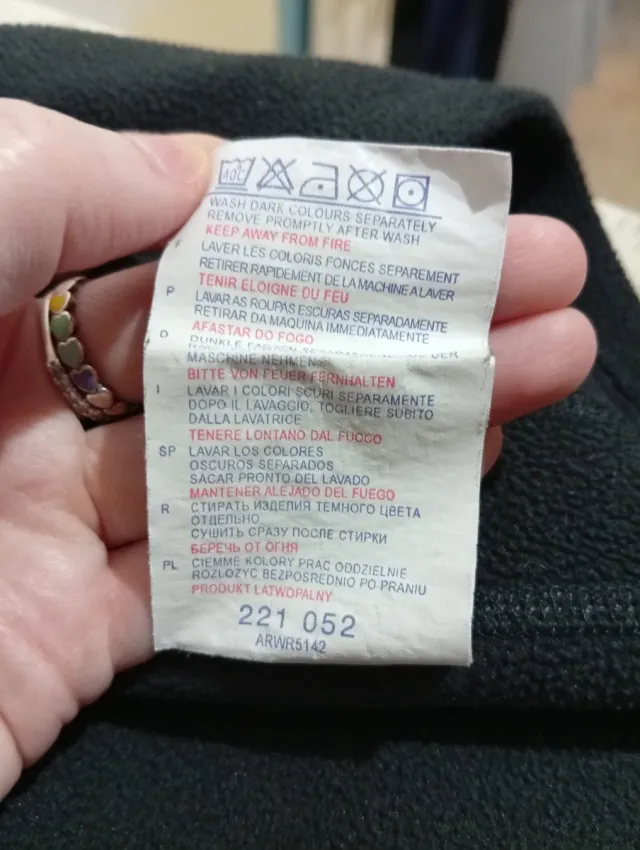 Giacca in pile Reebok Y2K nera Taglia M 