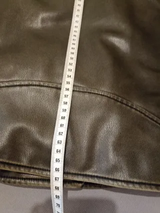 Cazadora Biker Zara kaki/Verde Oliva Talla XXL