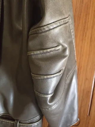 Cazadora Biker Zara kaki/Verde Oliva Talla XXL