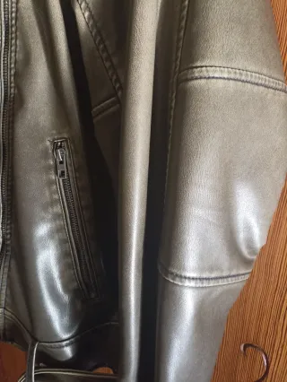 Cazadora Biker Zara kaki/Verde Oliva Talla XXL