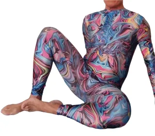 Disfraz psicodélico hombre talla M