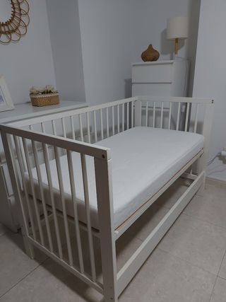 Cuna GULLIVER + Colchón (Krummelur) de Ikea