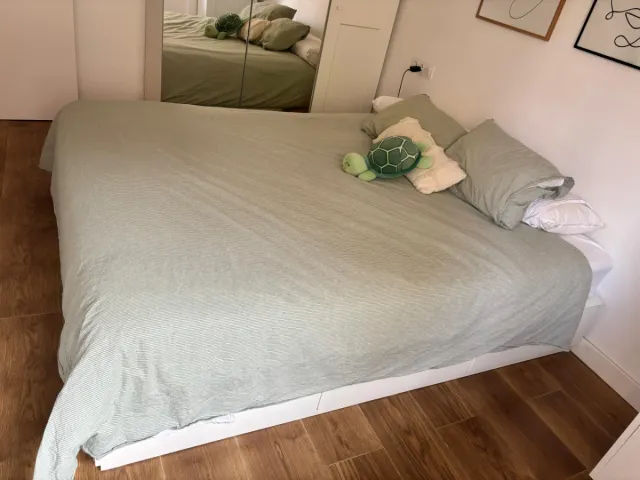 Cama 2 plazas 160x200 cajones + colchón regalo