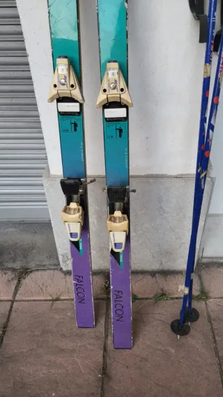 Lote de 3 esquís 