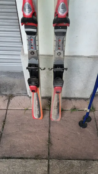 Lote de 3 esquís 