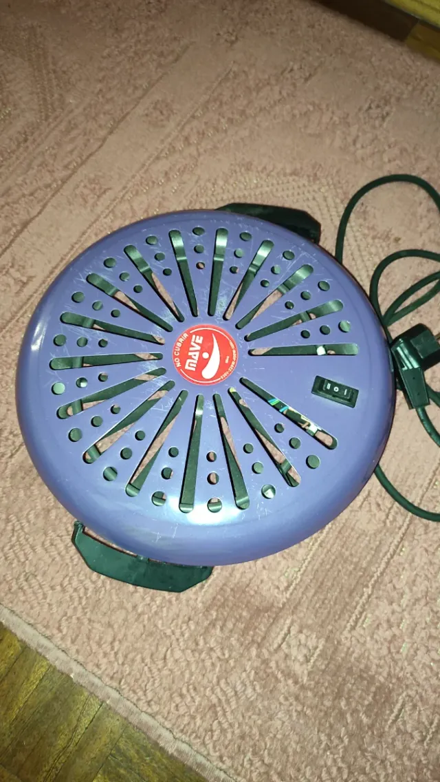 Brasero eléctrico redondo morado