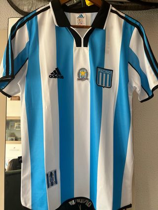 Camiseta Racing Club Azul/Blanca