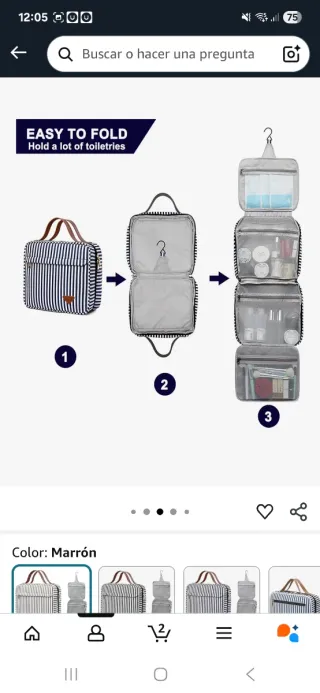 Neceser de Viaje ZUO LUN DUO Rayas